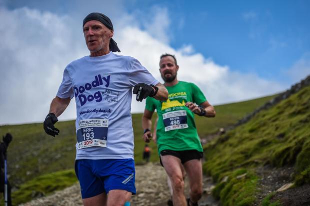 The Leader: Eric Davies Snowdon marathon Credit; SportPictures.cymru