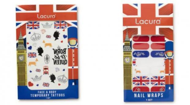 The Leader: (Left) Lacura Jubilee Face & Body Temporary Tattoos and (right) Lacura Jubilee Nail Wraps (Aldi)