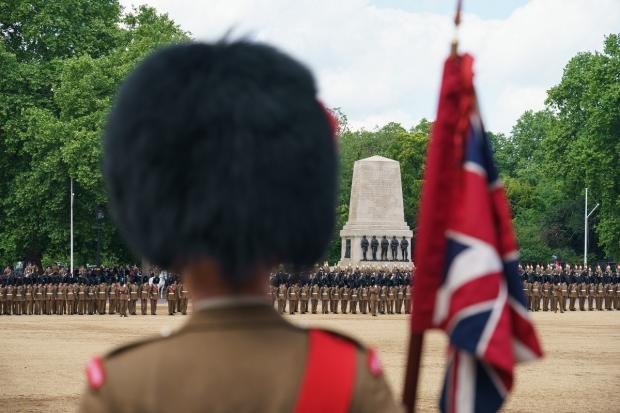 The Leader: Troops of the Household Cavalry during the Brigade Major's Review on Horse Guards Parade on Thursday. Picture: PA
