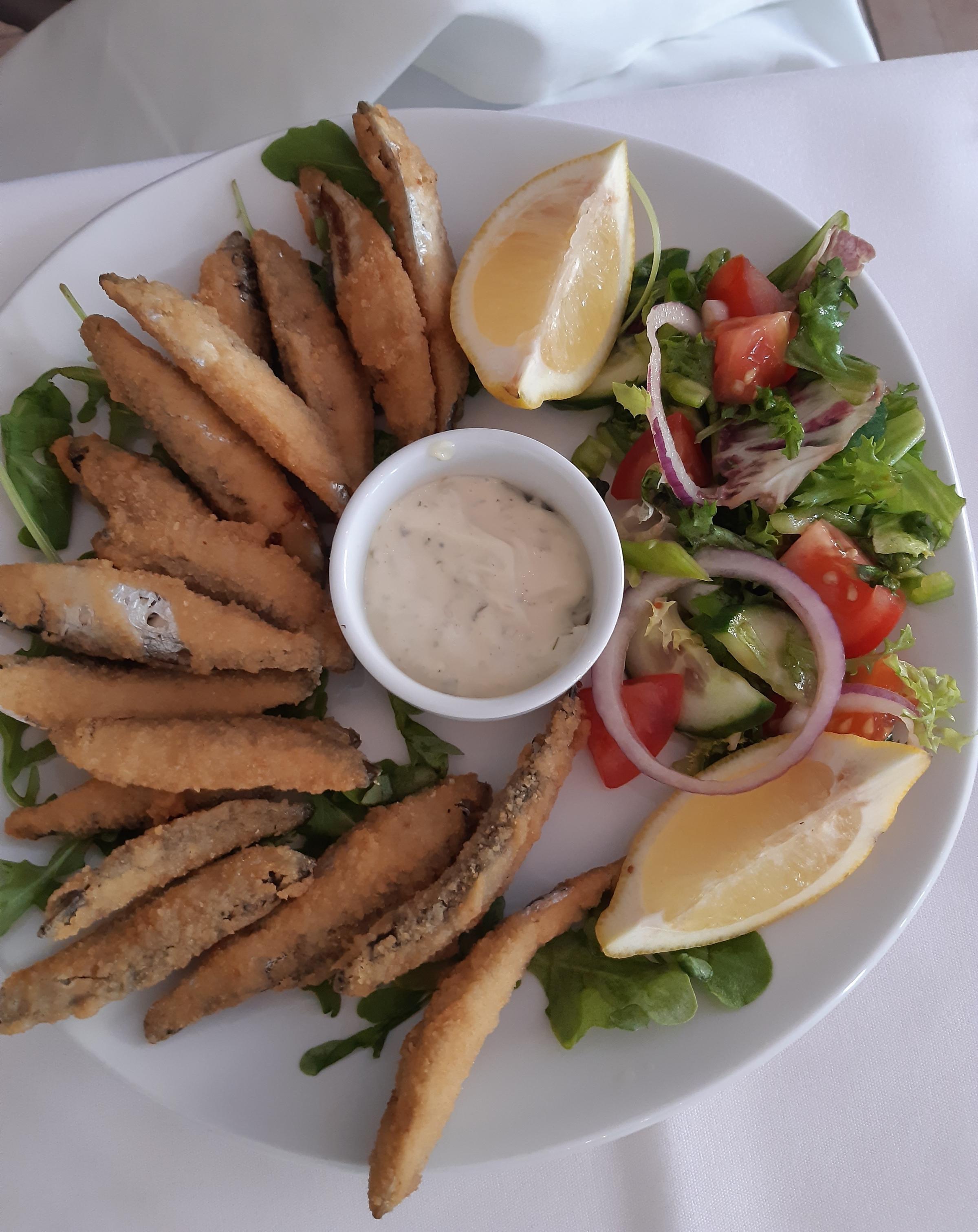 Whitebait at Primo Amore, Mold.
