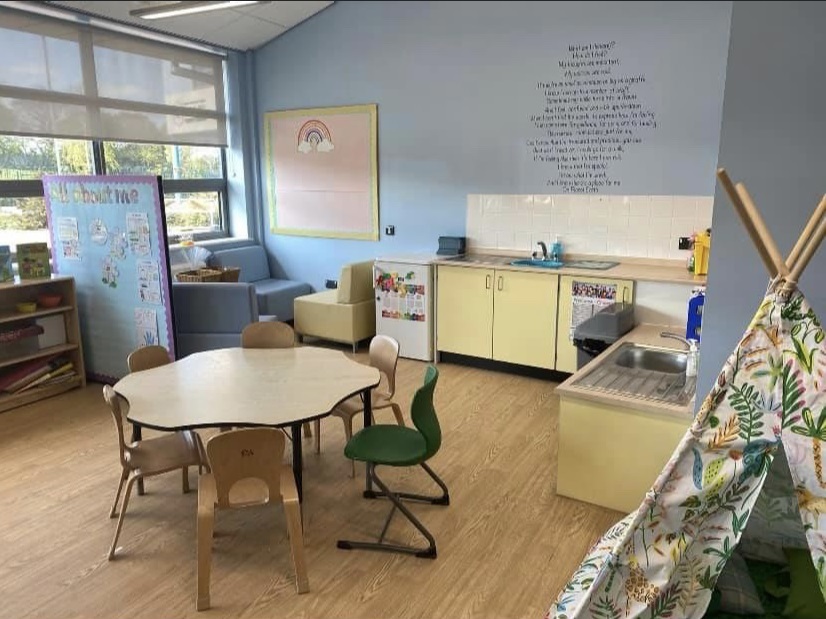 The classroom earmarked for conversion into a dedicated nurture area at Ysgol Maes Y Felin.