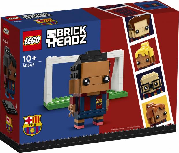 The Leader: LEGO® BrickHeadz™ FC Barcelona Go Brick Me. Credit: LEGO