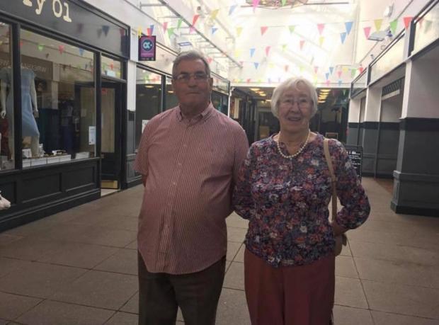 The Leader: Bob Gray with his wife Ann in Wrexham