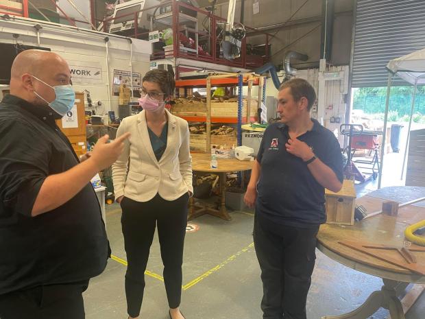 The Leader: Minister for Disabled People, Health and Work paid a recent visit to Abbey Upcycling to look at the work Hft Project Search have been doing. 