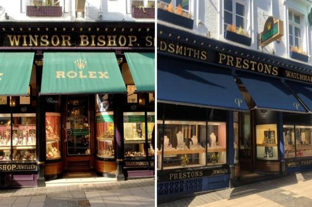 The shop as it stands today (left) and how it will look after refurbishment (right). - Credit: Archant/Prestons
