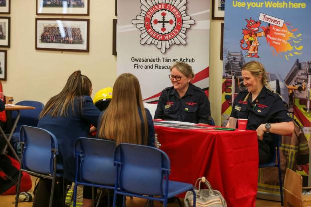 The Leader: A Welsh speaking careers fair was held at Ysgol Rhosnesni to encourage students to incorporate the Welsh language into real life scenarios. Photo by Wrexham Council