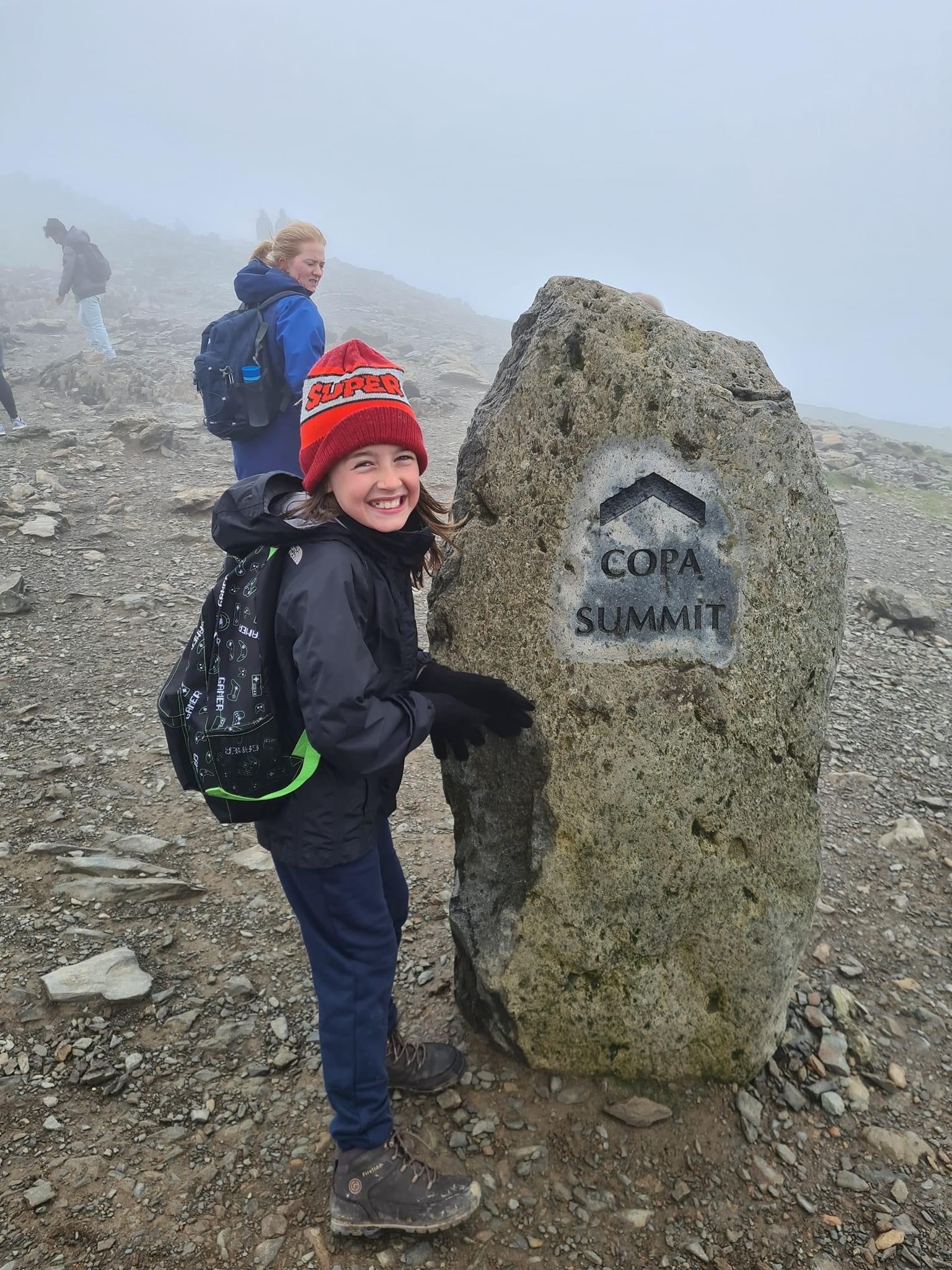 Ysgol Penygelli pupil Alfie Isaac, who walked up Snowdon for charity MIND.