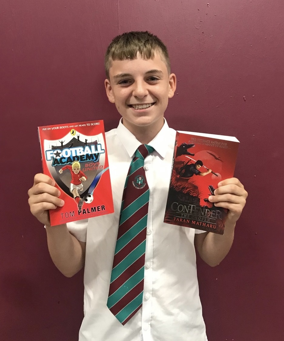 Thomas Gordon, Year 8, decides to buy an extra book with his own money.