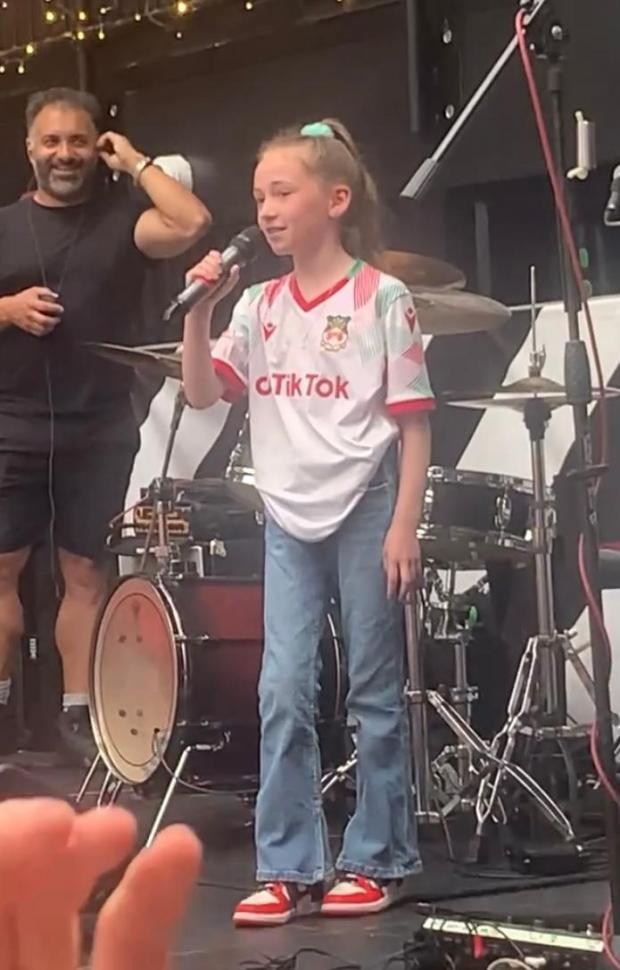 The Leader: Madi up on the stage at Wembley Boxpark.