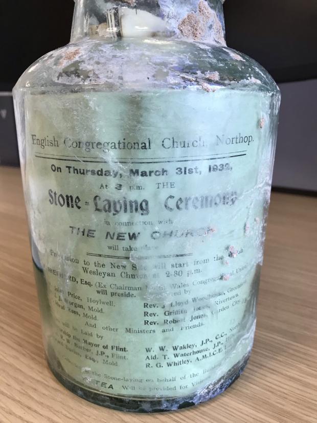The Leader: The time capsule found in Northop. 