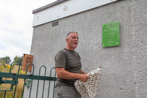The Leader: Iolo Williams opening the extension (image: Wrexham County Borough Council)