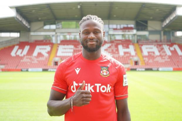 Jacob Mendy. Picture by WREXHAM AFC
