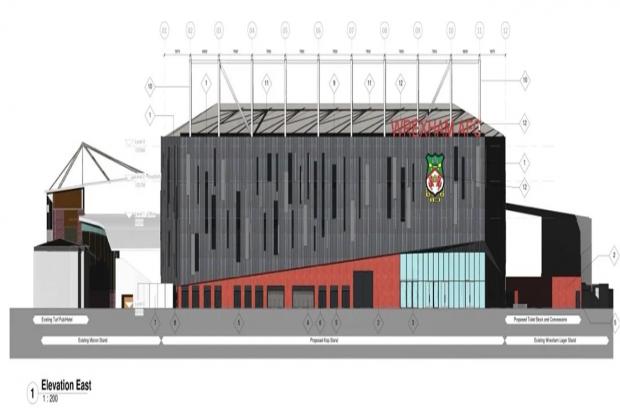 The Kop development (image: Wrexham AFC)