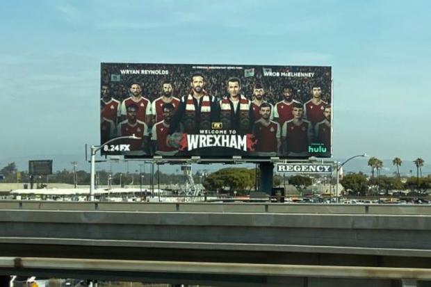 The billboard in Los Angeles. (Picture: Jon Champion).
