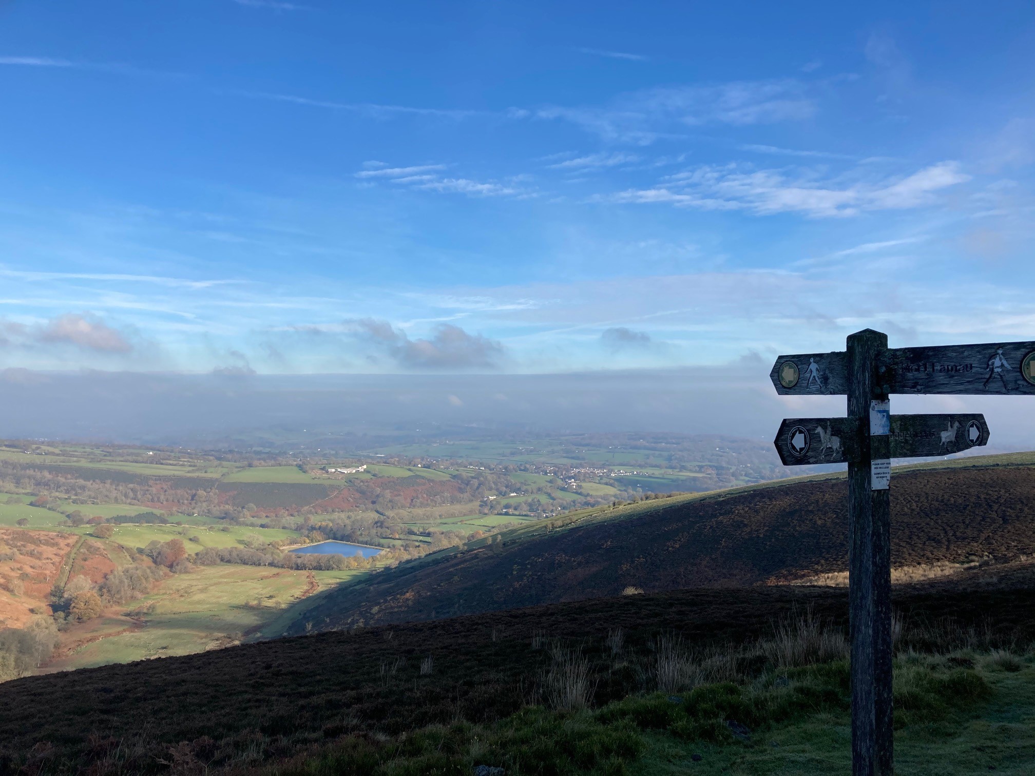 Scene from the Cilcain - Moel Famau walk. Photo courtesy of Flintshire County Council