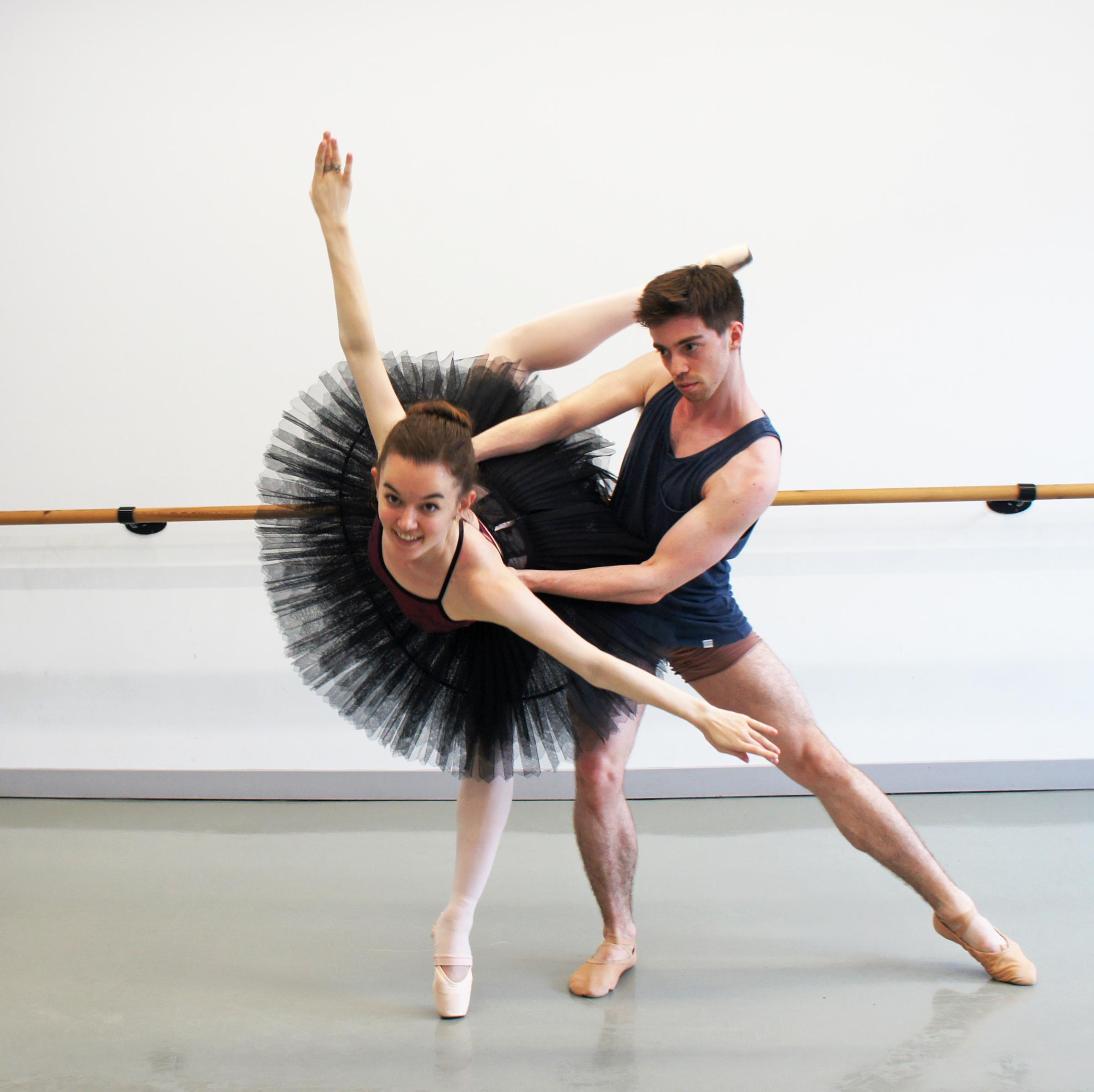 English Youth Ballet principal Lyndsey Fraser and Adam Ashcroft.
