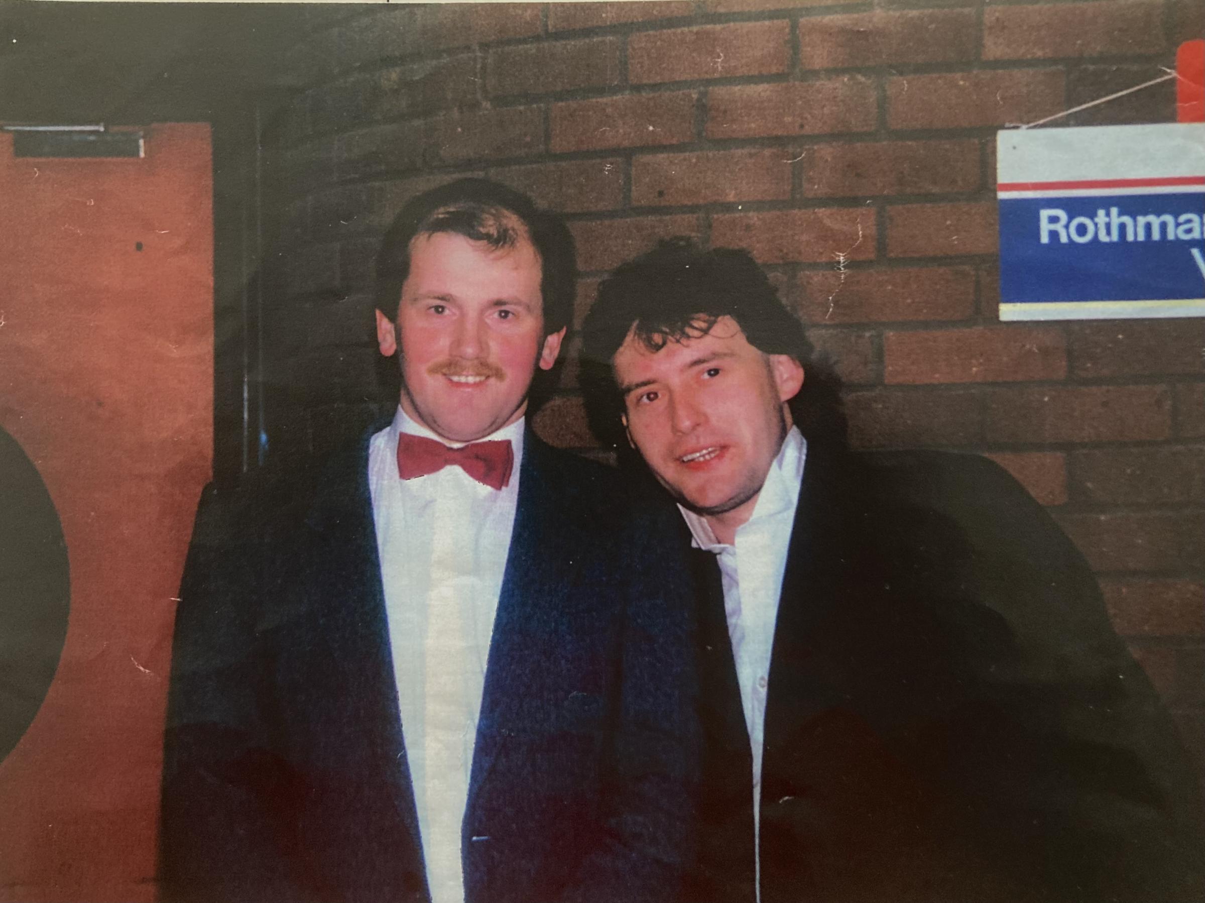 Alun Roberts with snooker legend Jimmy White at the Northgate Arena in Chester.