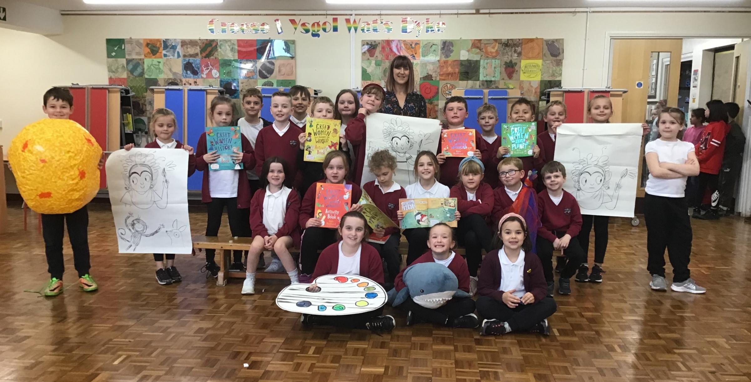 Author and illustrator Kate Pankhurst visited Wats Dyke Primary School.