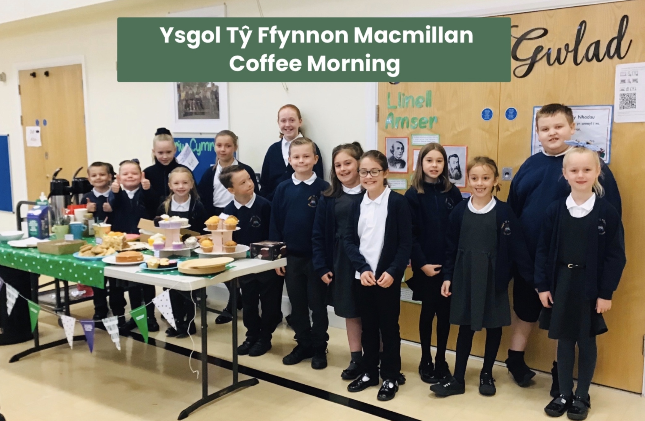 Ysgol Ty Ffynnon held a Macmillan Coffee Morning.
