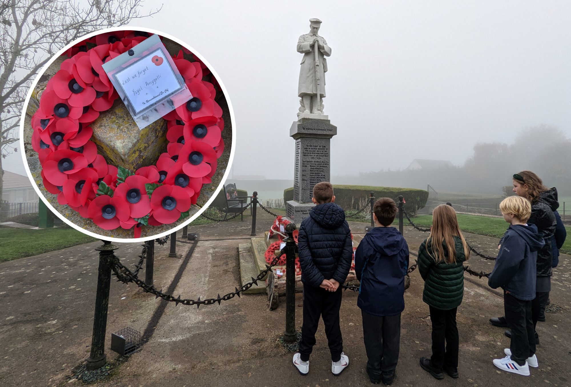 Remembrance from Ysgol Penygelli pupils.