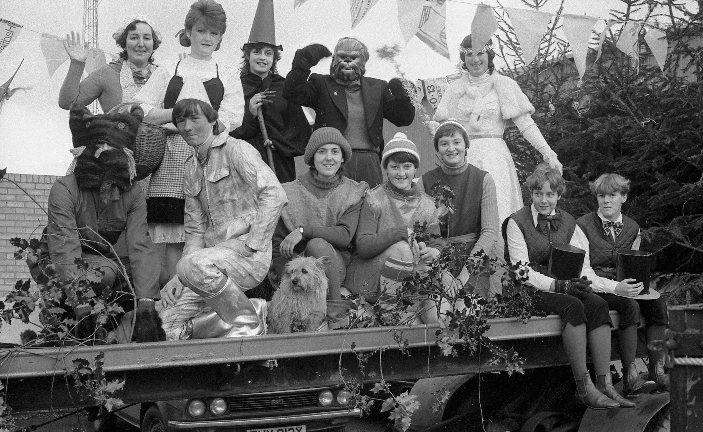 The Father Christmas parade, Wrexham, 1983.