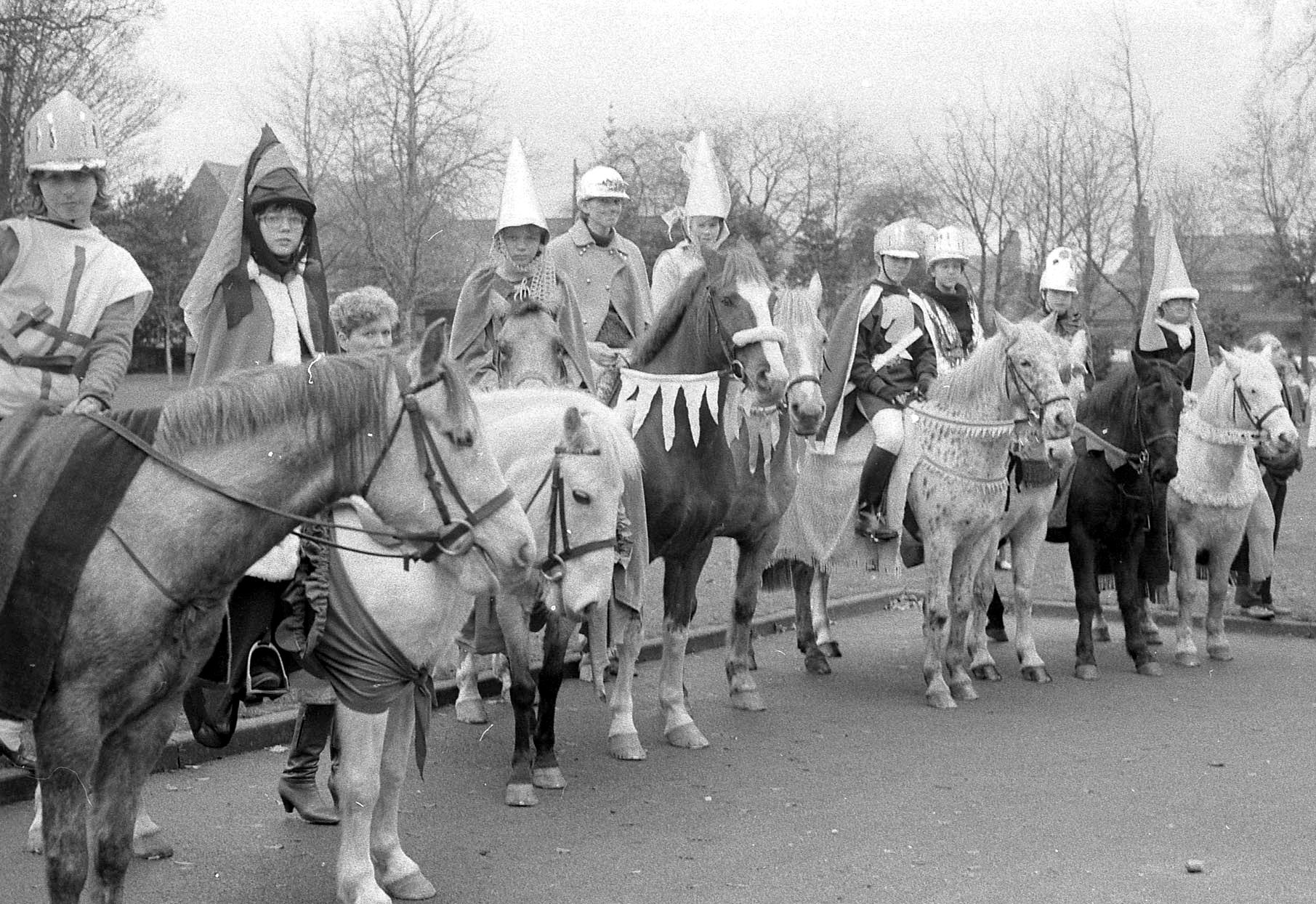 The Father Christmas parade, Wrexham, 1983.