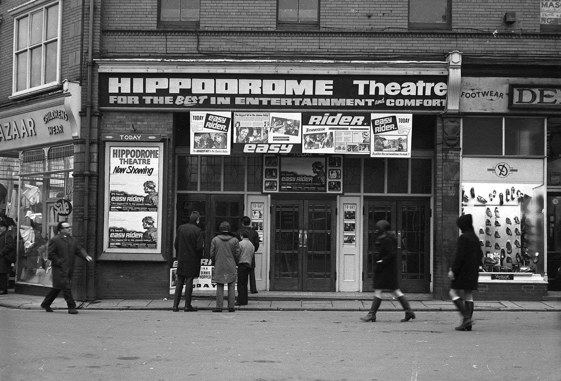 The Hippodrome Theatre, on Henblas Street, Wrexham, in 1970.