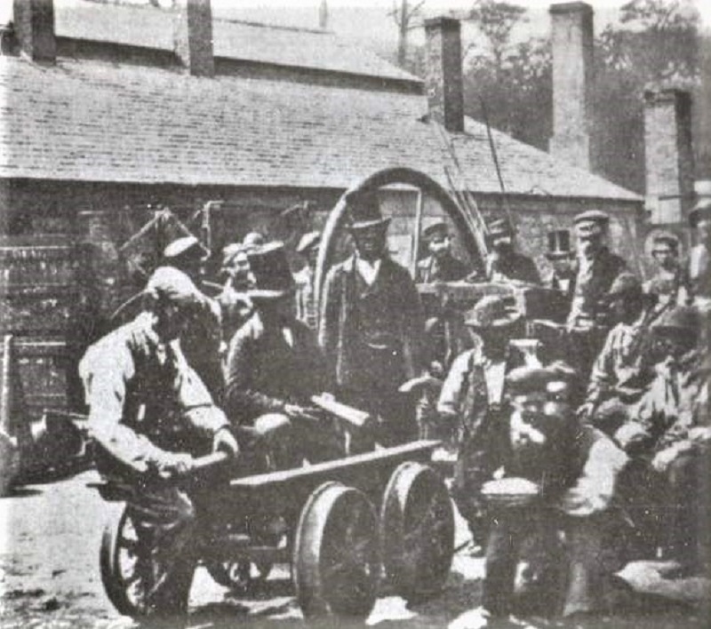 Brymbo steelworkers circa 1850. Photo courtesy of Richard Jones