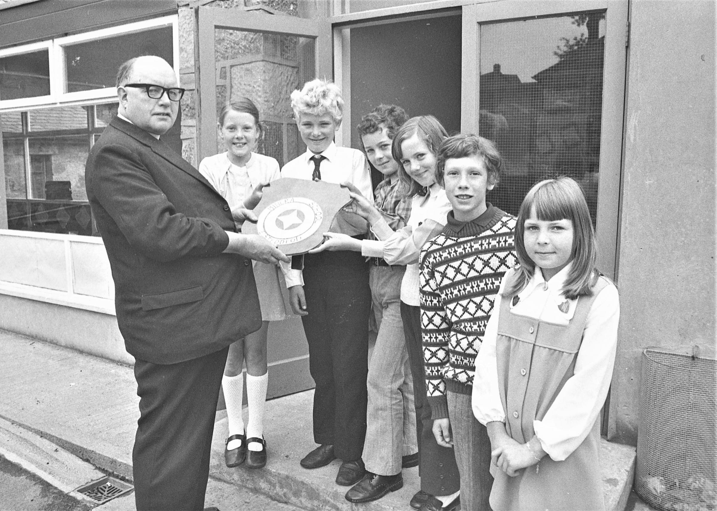 Minera School eisteddfod winners, June 1973.
