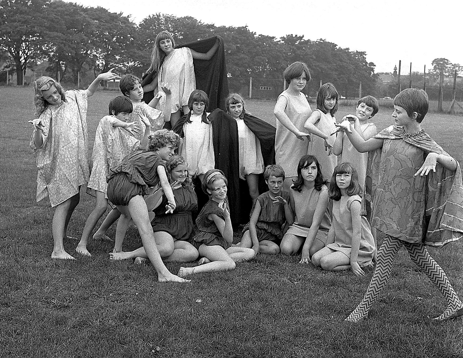 Alexander School dancers, Wrexham, 1967.