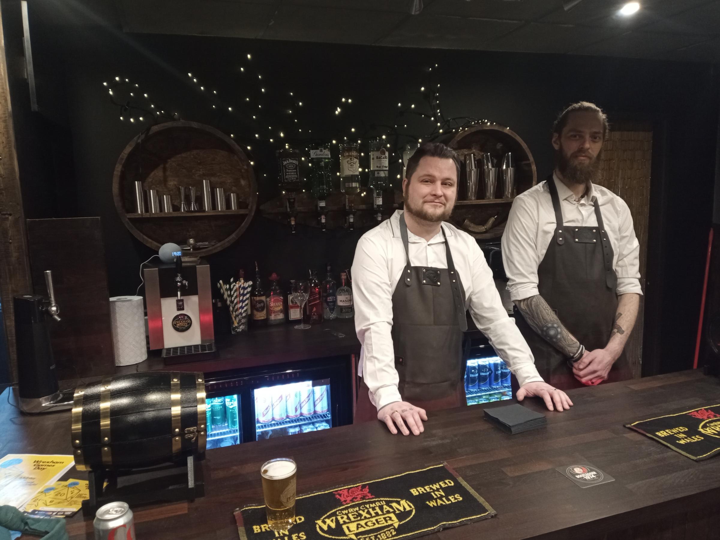 TableTaps general manager Pete Debney and barman Josh Lowe.
