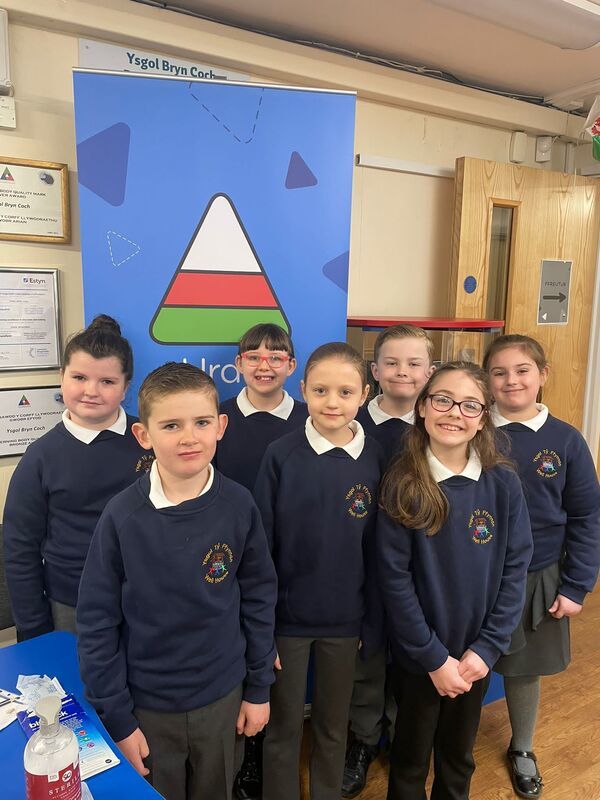 Ysgol Ty Ffynnon pupils that took part in the Urdd Eisteddfod.