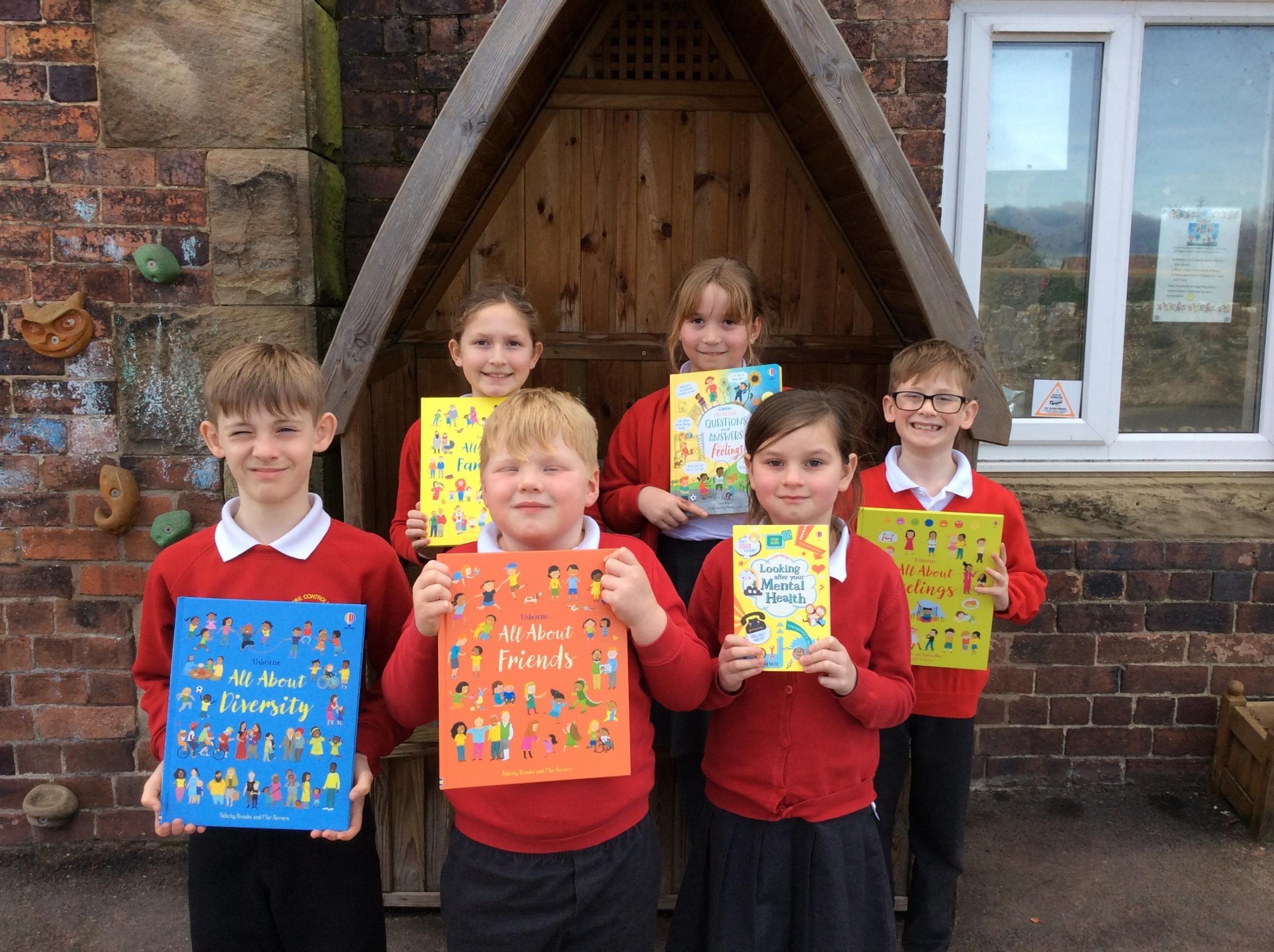 New books at Ysgol Pentre, sponsored by Thermseal-Windows.