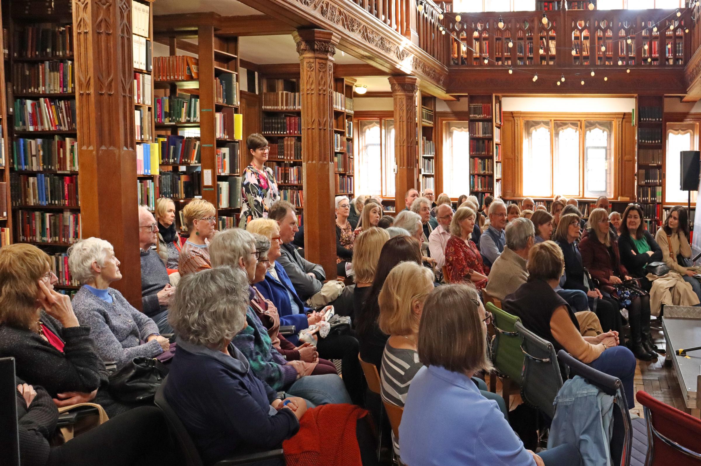 The audience at Gladstones Library. Photo: Jace Barry