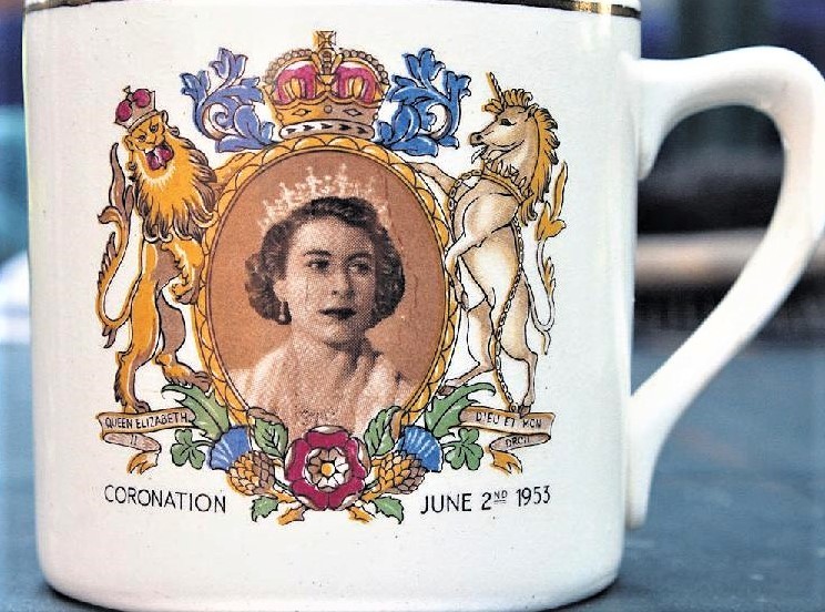 One of the famous Coronation mugs given to every child of school age.