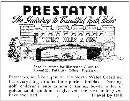 A tourist advertisement for Prestatyn.