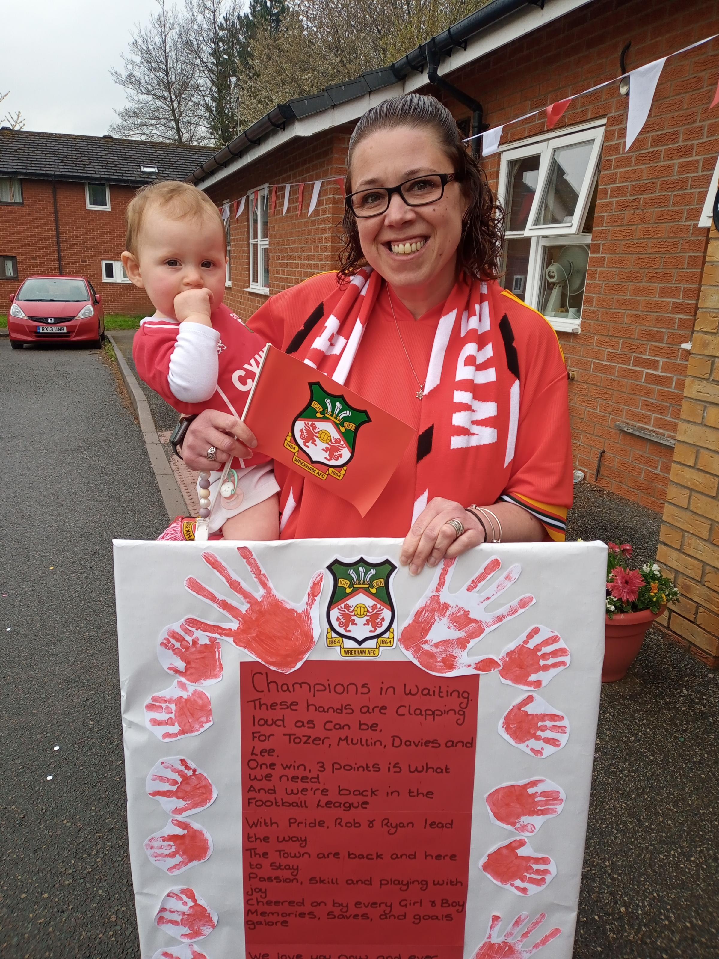 Support for Wrexham AFC from all at Peter Pan Nursery in Wrexham.