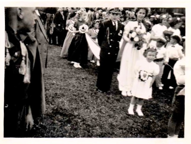 Celebrations in Wrexham in 1953 to mark Queen Elizabeths Coronation. Photo courtesy of Mary Jones.