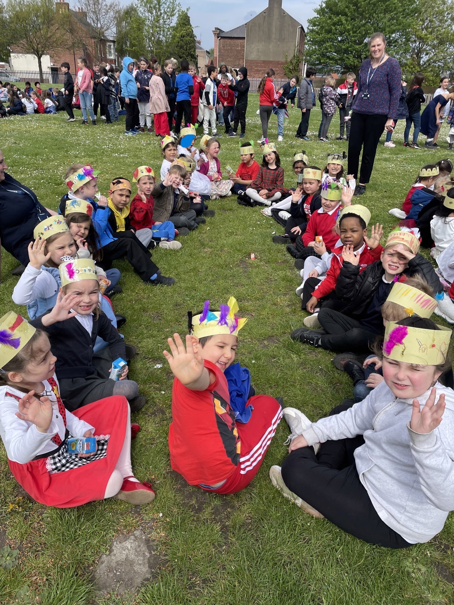  Coronation celebrations at St Giles School, Wrexham.