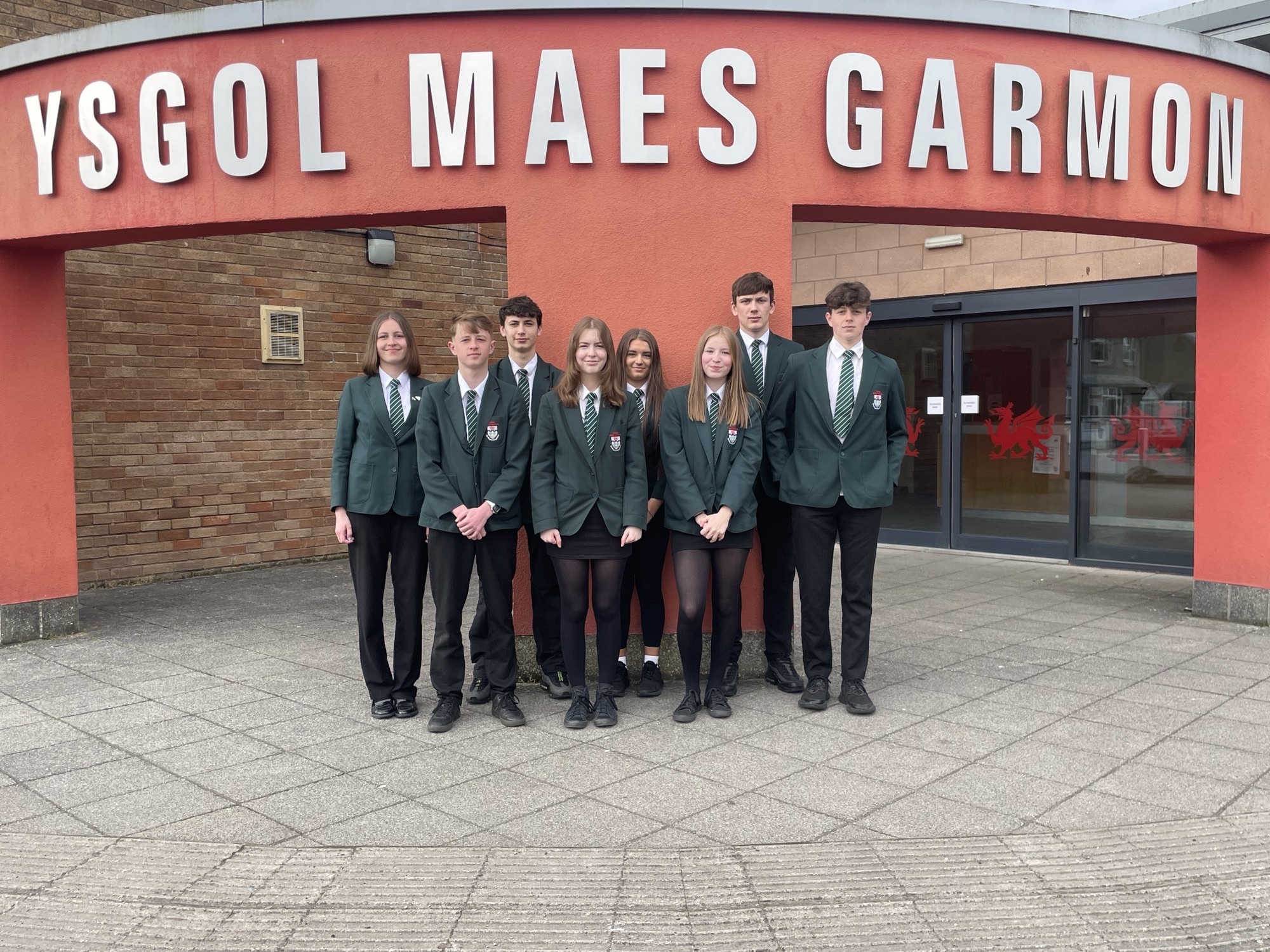 Year 11 Immersion Course pupils at Ysgol Maes Garmon. 