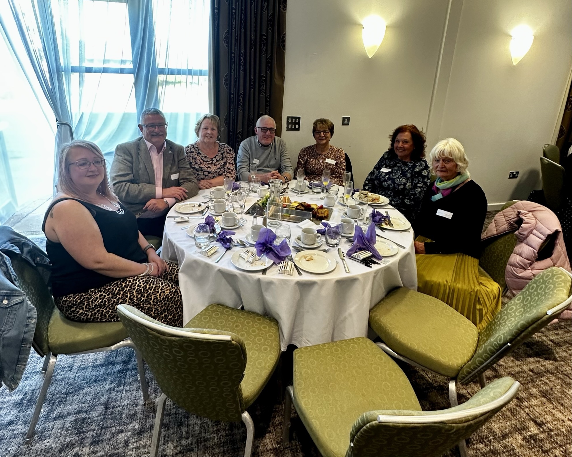Chirk Fundraising Group at the Nightingale House tea event.