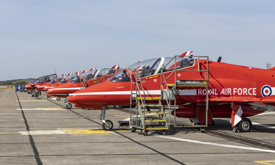 PICTURES: Red Arrows make return to Anglesey's RAF Valley base 