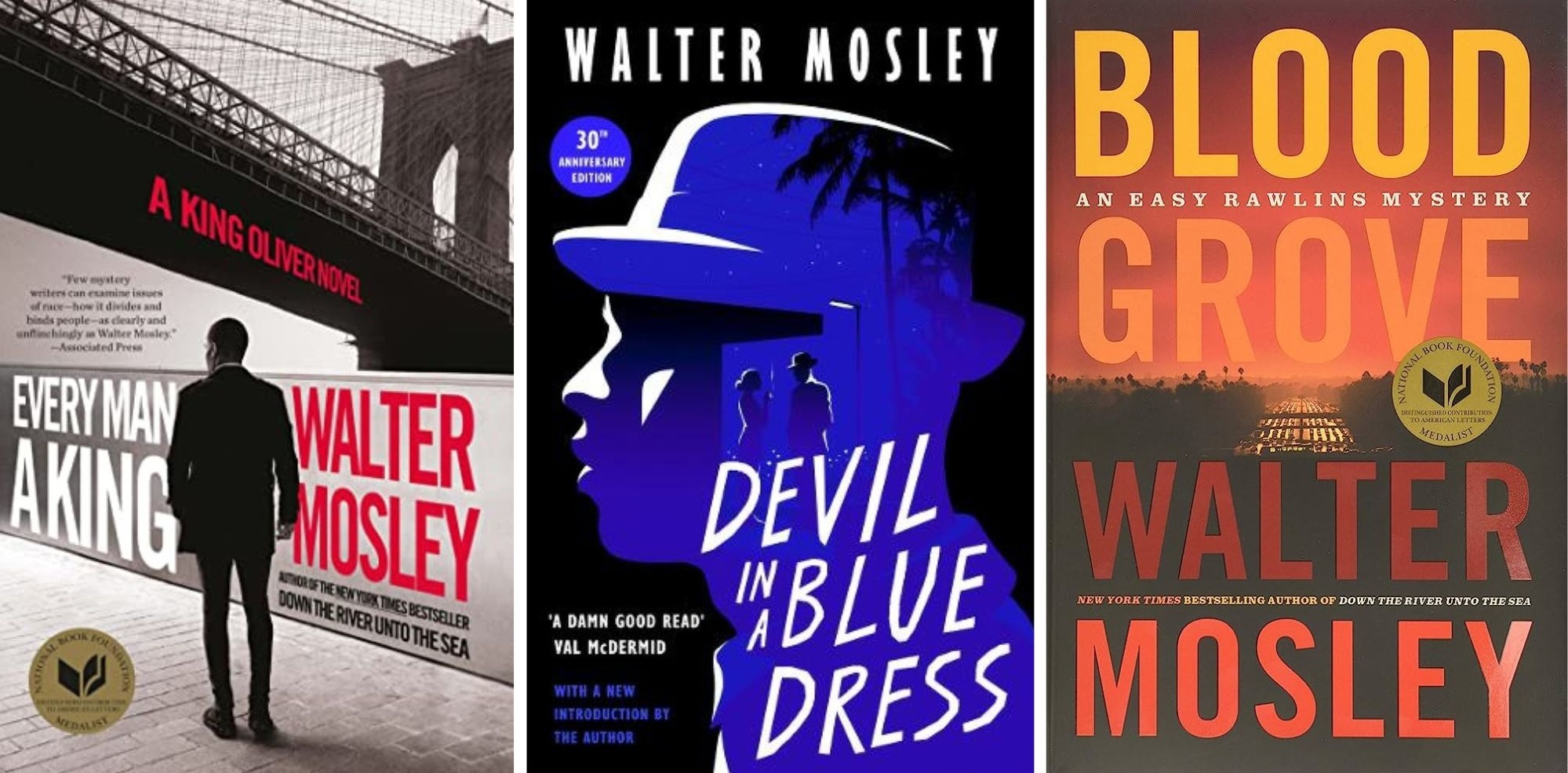 Titles by author Walter Mosley.