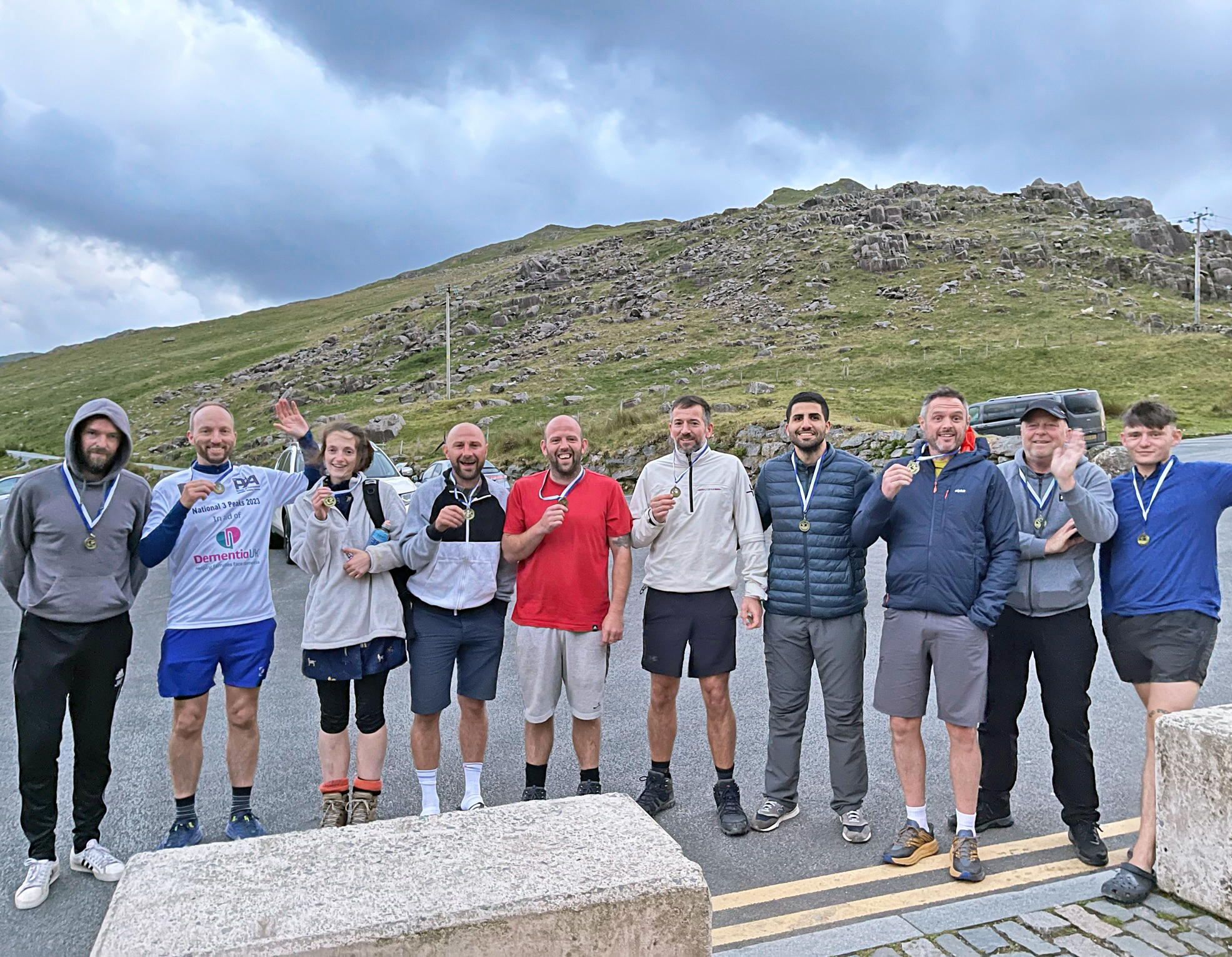 They did it - Three Peaks completed for Dementia UK.
