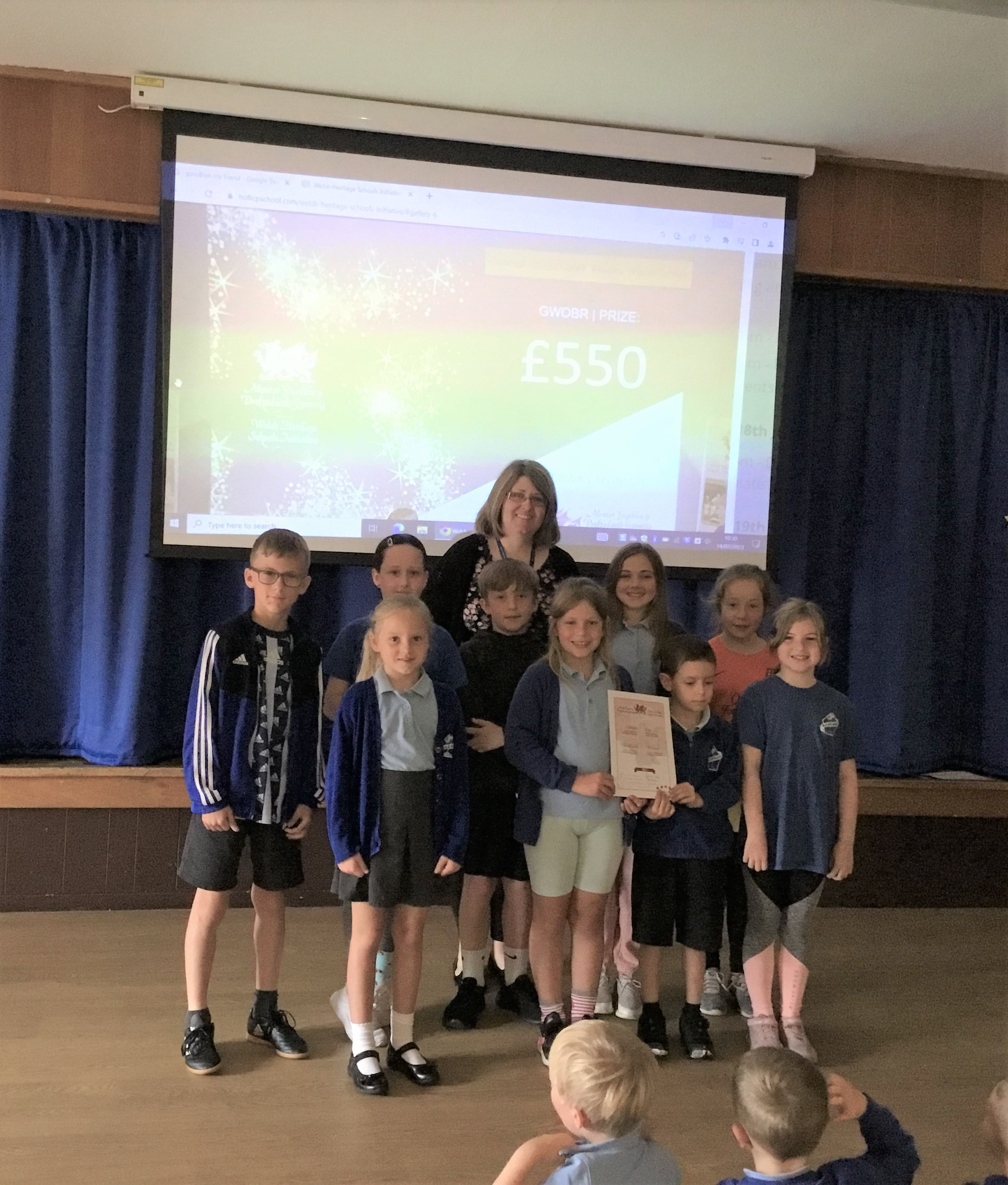  Holt CP School were the Welsh Heritage Schools Initiative competition winners.