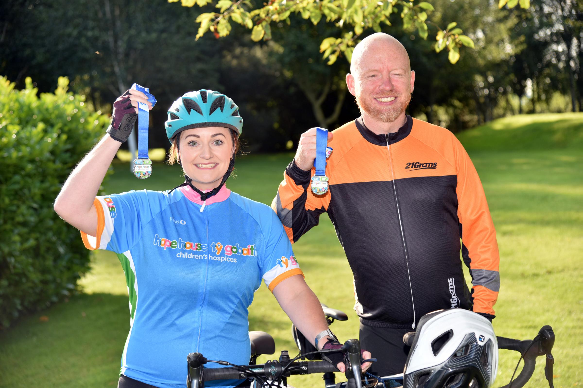 Riders who took part in the Hope House Cycle Challenge.