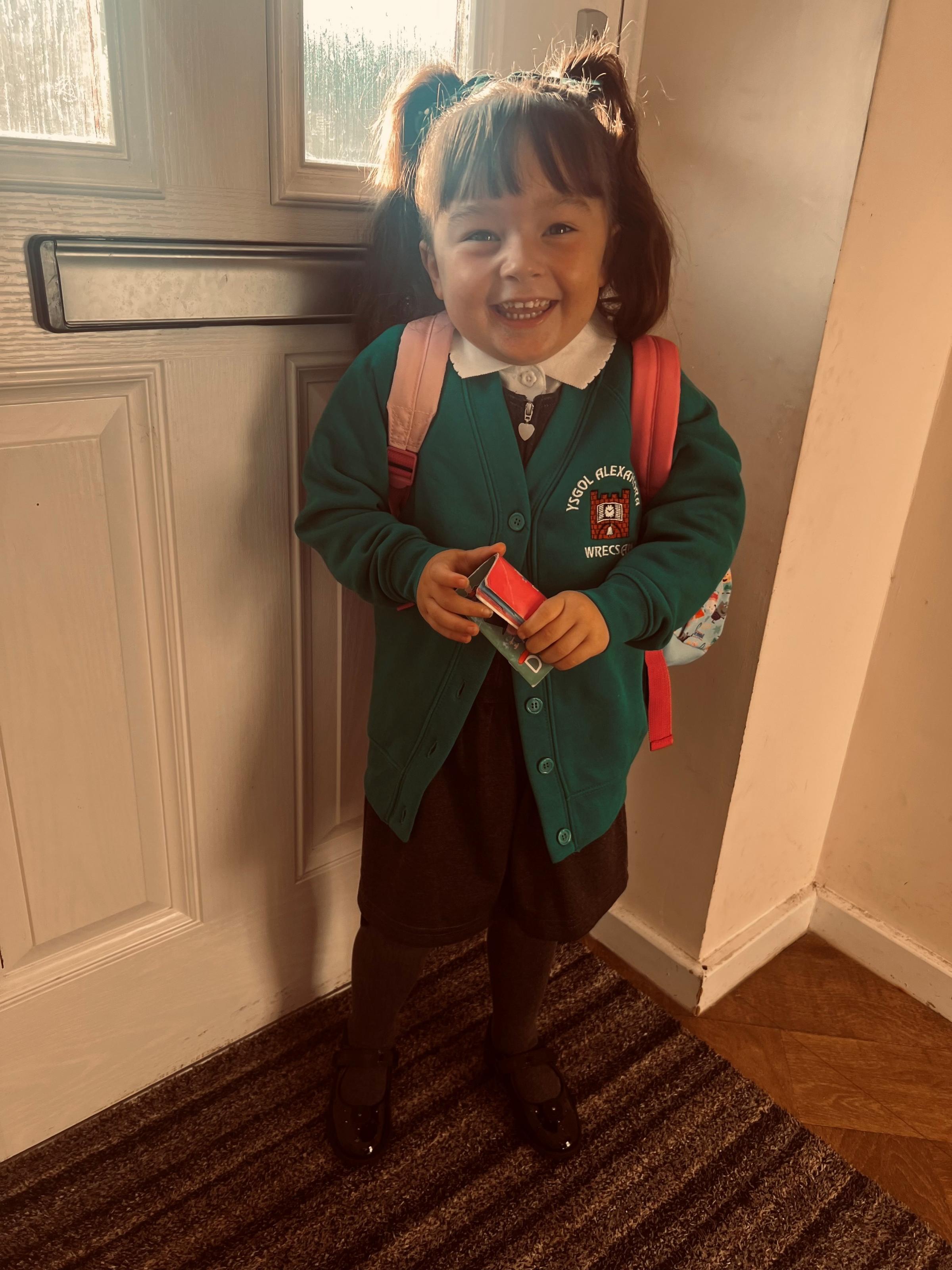 Cassie Jones: Esme Grace Rigby, very excited to go back to school but mummy on the other hand, well thats a different story... 