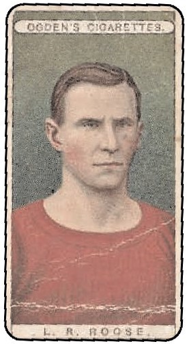 Leigh Richmond Roose on a cigarette card.
