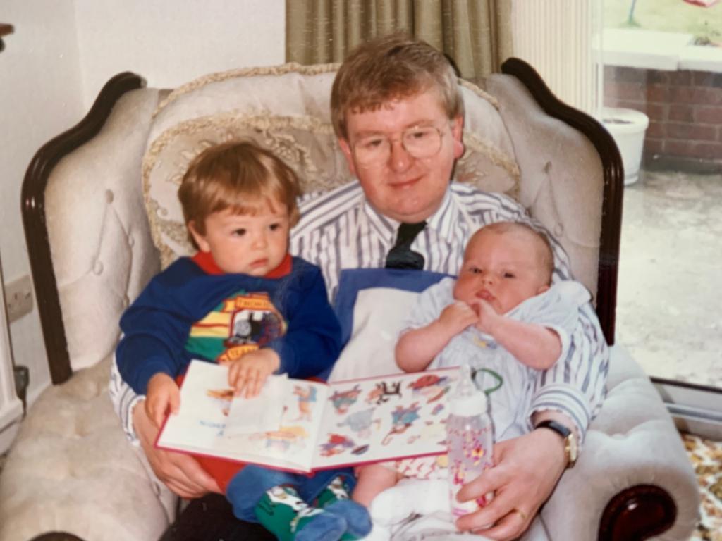 Phillip Valentine with sons Matthew and Ben.