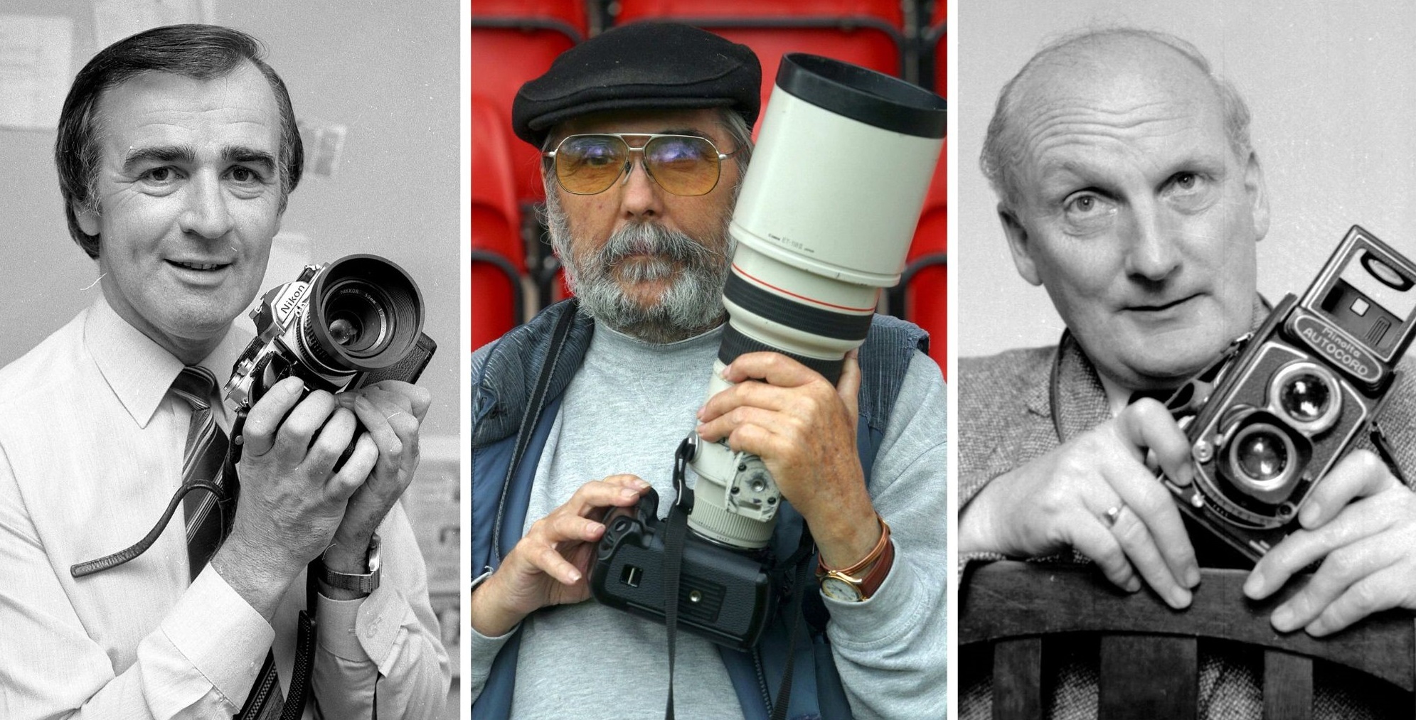 The faces behind the lens. If you ever featured in any of our Way Back When galleries, chances are you had that photo taken by one of these Leader photographers - Fred Williams, Les Evans and Tom Hunter.
